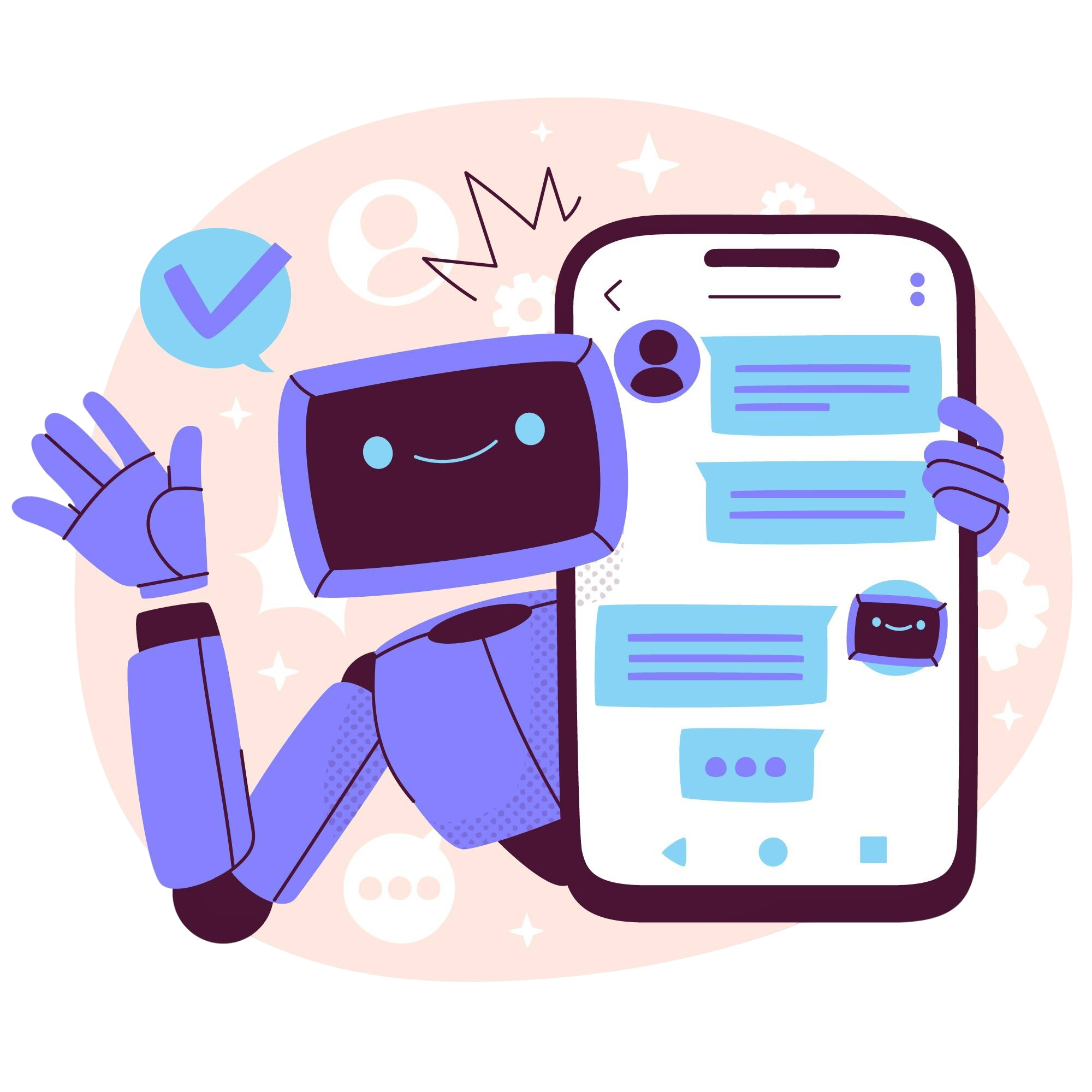 WhatsApp Bot Illustration